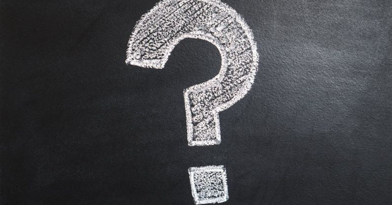 Questions - Question Mark on Chalk Board