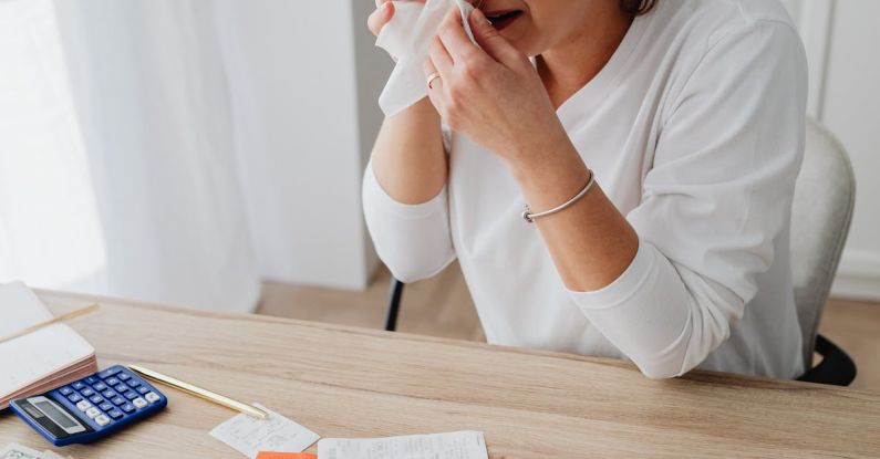 Paid Vs Unpaid - Woman Crying over Unpaid Bills